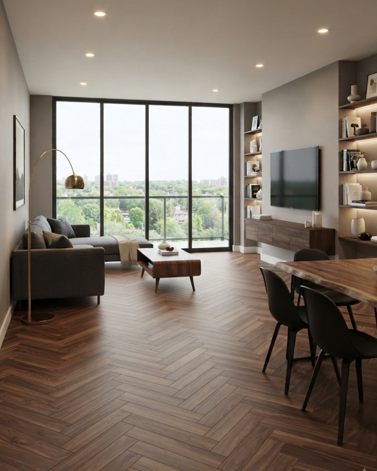 Herringbone Wooden Laminate